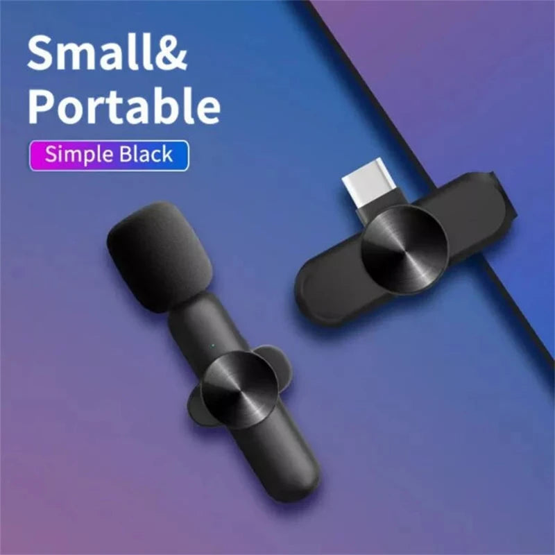 Xiaomi Wireless Lavalier Microphone Mini Portable Smart Noise Reduction Video Recording Microphone for iPhone Android Lapel Mic