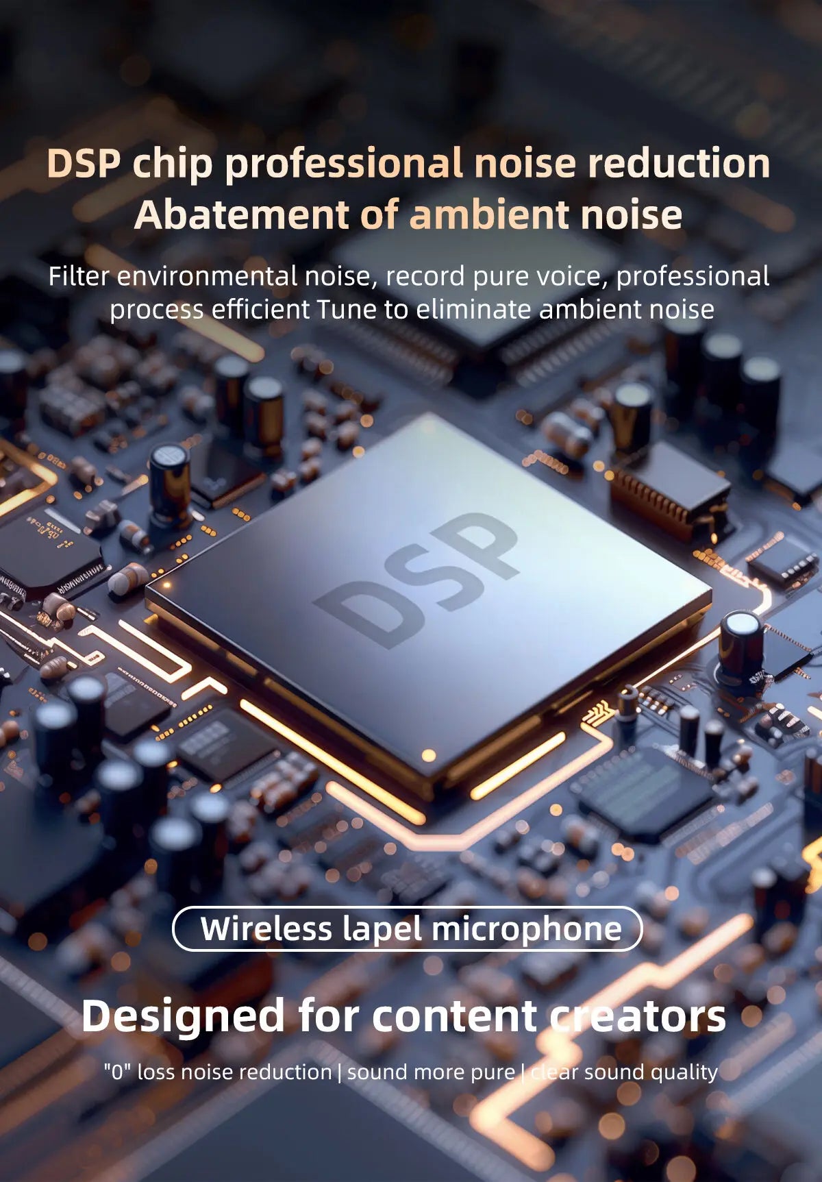 Xiaomi Mijia Wireless Lavalier Lapel Microphone Portable Noise Reduction Audio Recording Type-C for iPhone15-16 Android PC Live