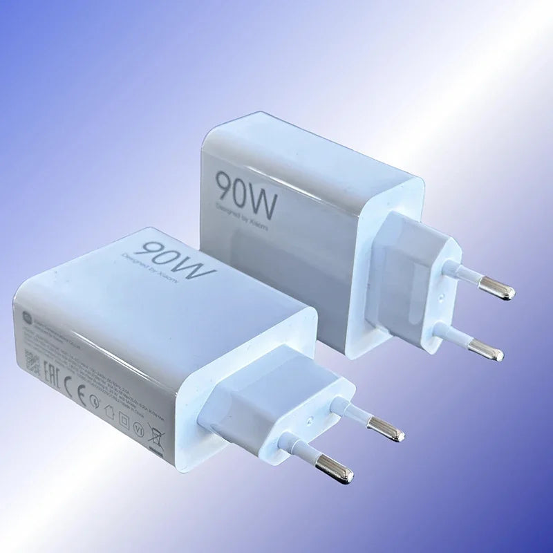 Xiaomi 90W Charger Fast Charge Quick USB 3.0 Type- C Charging Cable EU Charge Adapter For Redmi Note 13 Xiaomi 15 14 Ultra
