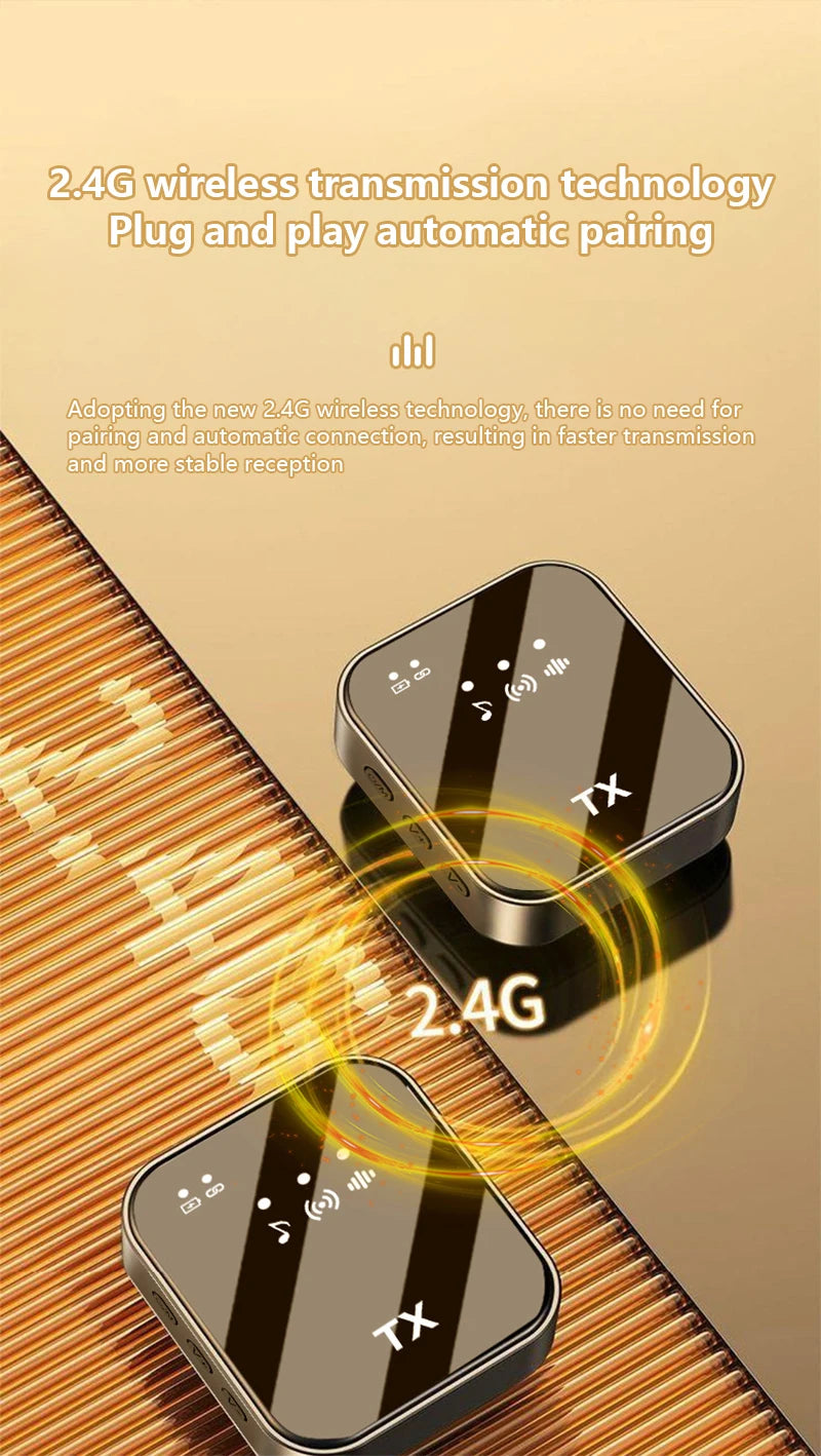 Xiaomi Wireless Lavalier Microphone for iPhone Android Microphone Reverb Sound Video Recording Podcast Noise Reduction Clip mic