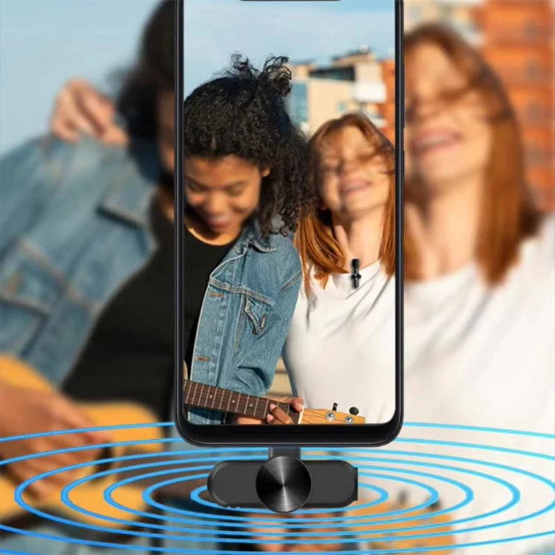 Xiaomi Wireless Lavalier Microphone Mini Portable Smart Noise Reduction Video Recording Microphone for iPhone Android Lapel Mic