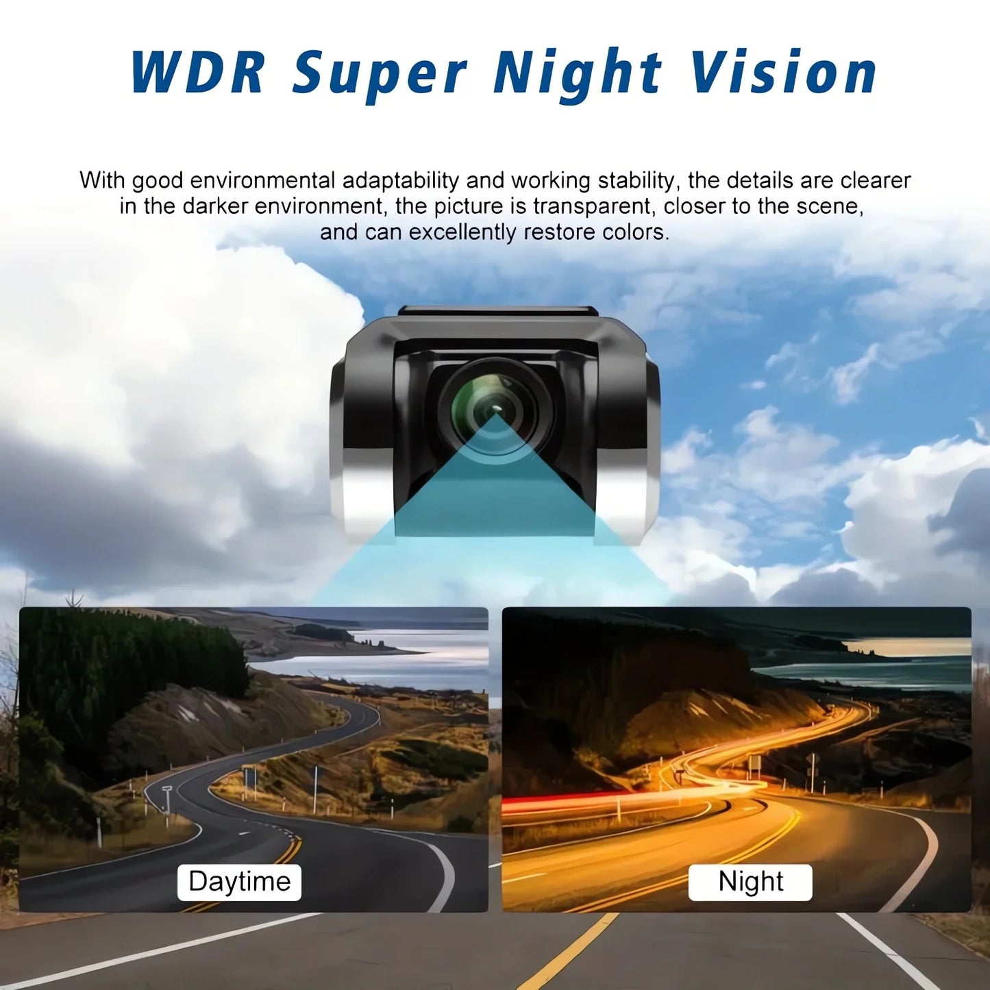 USB Car DVR For Android Media Navigator Dash cam HD Camera Driving Recorder Comes with ADAS Driving Assistance Function