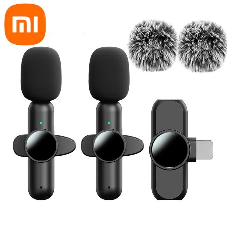 Xiaomi Wireless Lavalier Microphone Mini Portable Smart Noise Reduction Video Recording Microphone for iPhone Android Lapel Mic