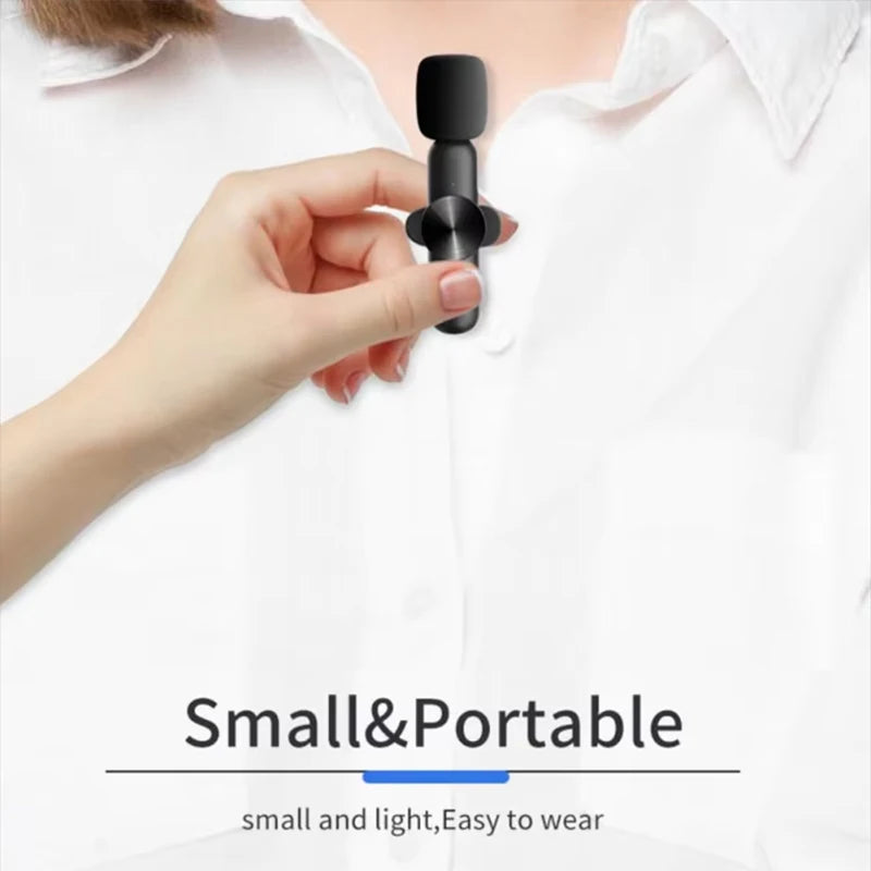 Xiaomi Wireless Lavalier Microphone Mini Portable Smart Noise Reduction Video Recording Microphone for iPhone Android Lapel Mic