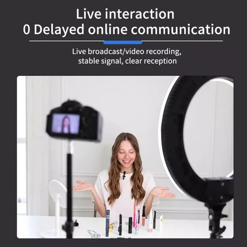 Xiaomi Wireless Lavalier Microphone Mini Portable Smart Noise Reduction Video Recording Microphone for iPhone Android Lapel Mic