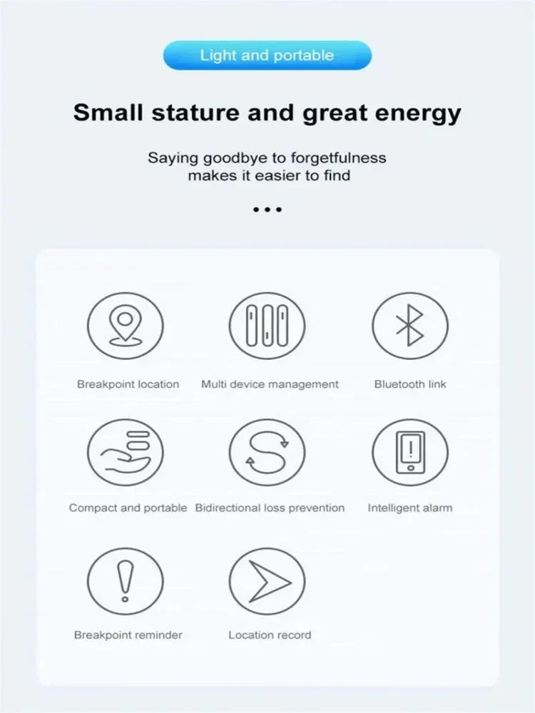 Xiaomi Mini Gps Tracker System FindMy App Air Tag Smart Bluetooth Locator Child Finder Bag Anti-Loss Pet Collar with Tracker NEW