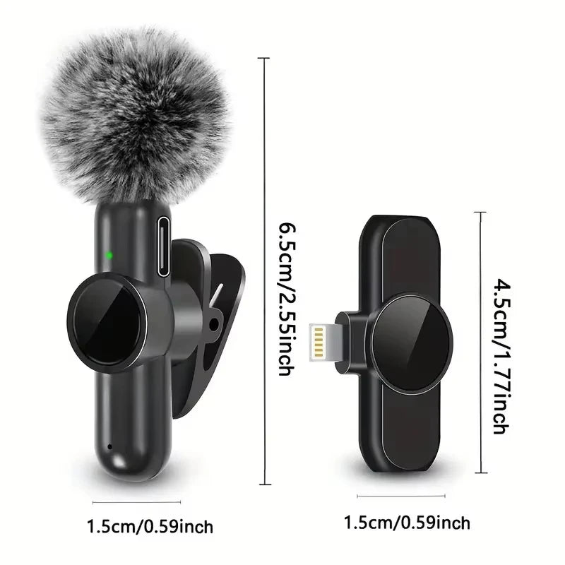 Xiaomi Wireless Lavalier Microphone Mini Portable Smart Noise Reduction Video Recording Microphone for iPhone Android Lapel Mic