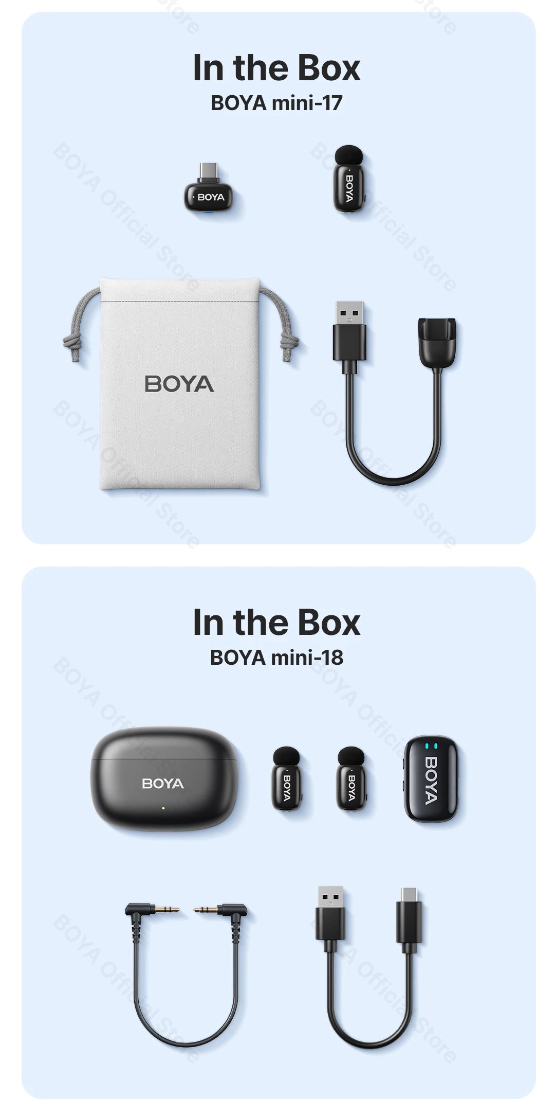 BOYA BOYA Mini Wireless Lavalier Lapel Microphone for iPhone iPad Android Type-C Phone Live Broadcast Audio Video Recording Vlog