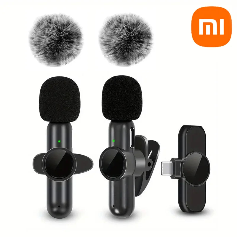 Xiaomi Wireless Lavalier Microphone Mini Portable Smart Noise Reduction Video Recording Microphone for iPhone Android Lapel Mic