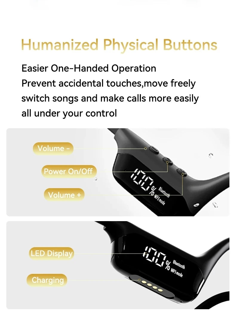 XIAOMI MIJIA Swimming Bone Conduction Earphones Bluetooth Wireless Hifi Headphone IPX8 Waterproof 32GB MP3 Player Mic Headset