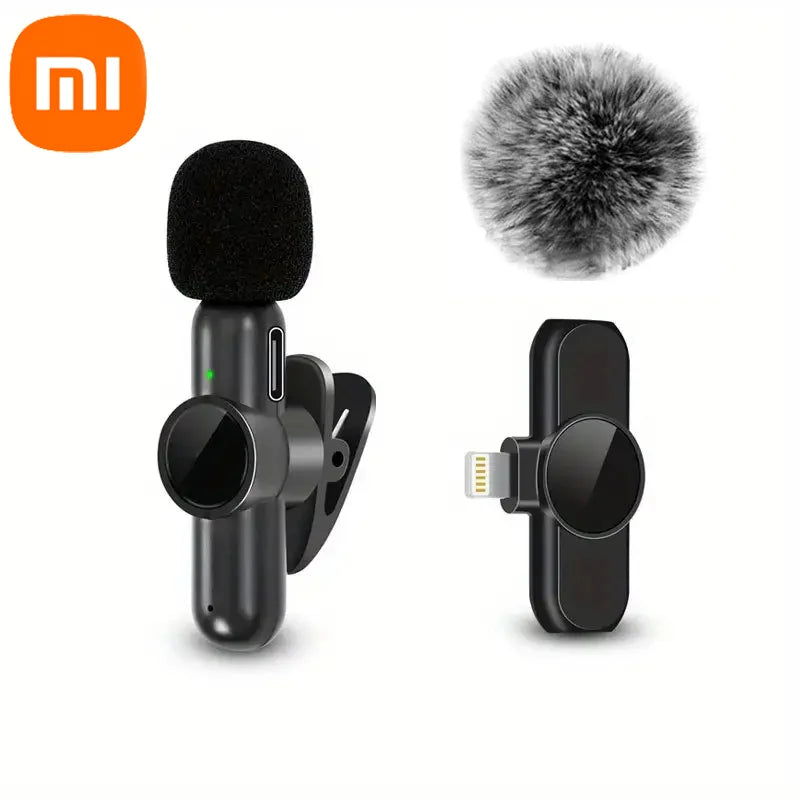 Xiaomi Wireless Lavalier Microphone Mini Portable Smart Noise Reduction Video Recording Microphone for iPhone Android Lapel Mic