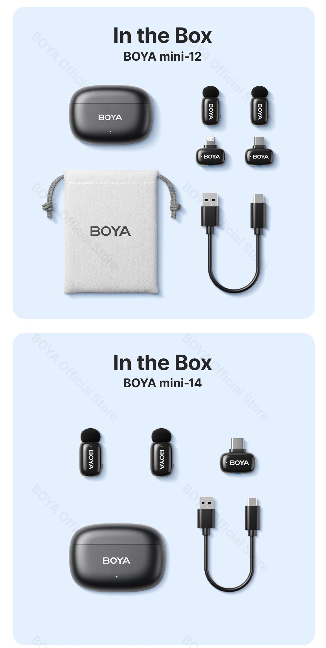 BOYA BOYA Mini Wireless Lavalier Lapel Microphone for iPhone iPad Android Type-C Phone Live Broadcast Audio Video Recording Vlog