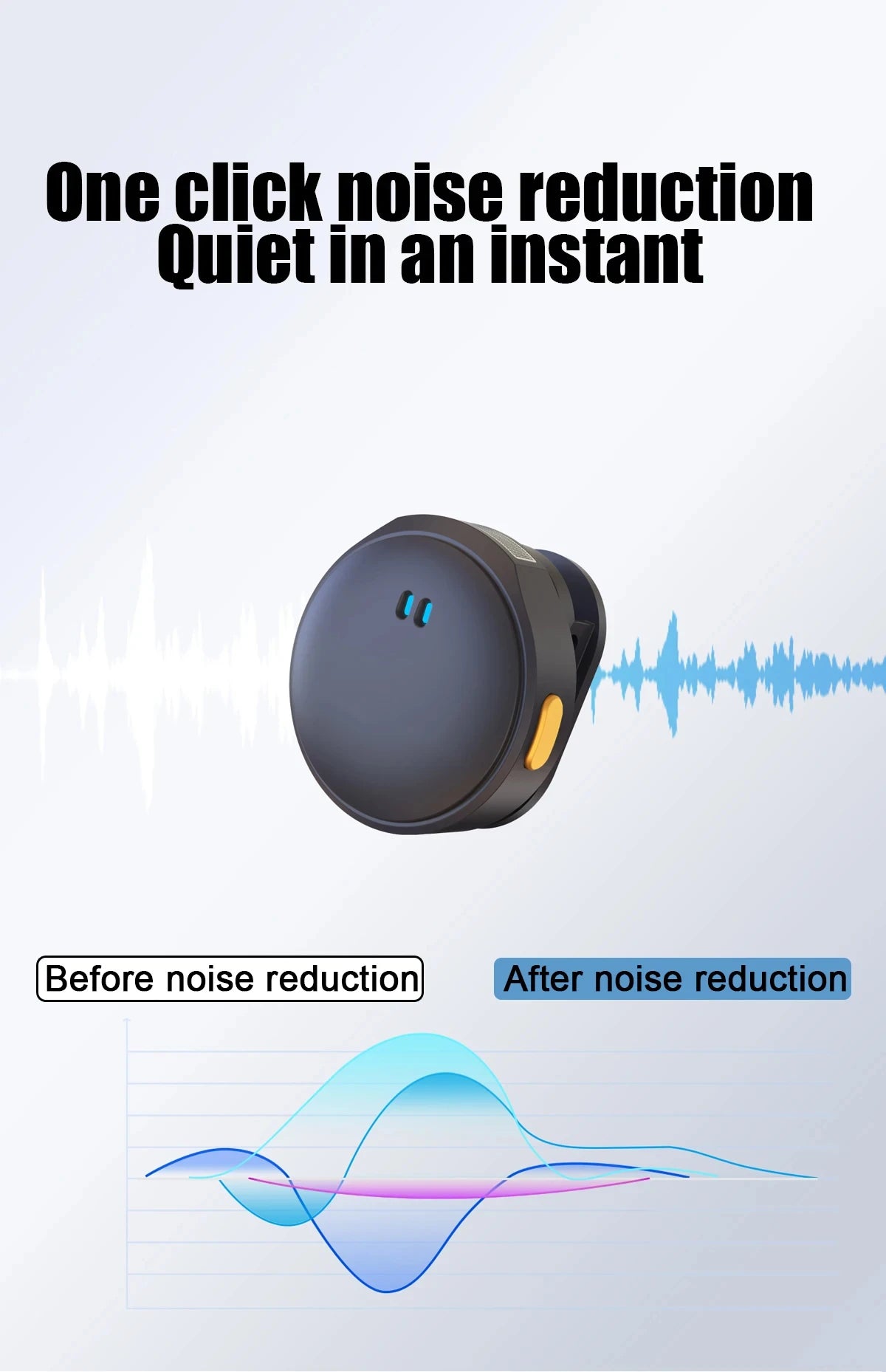 Xiaomi Lavalier Microphone Wireless Microphone Magnetic Suction Microphone With Charging Case For Video Recording Plug and Play