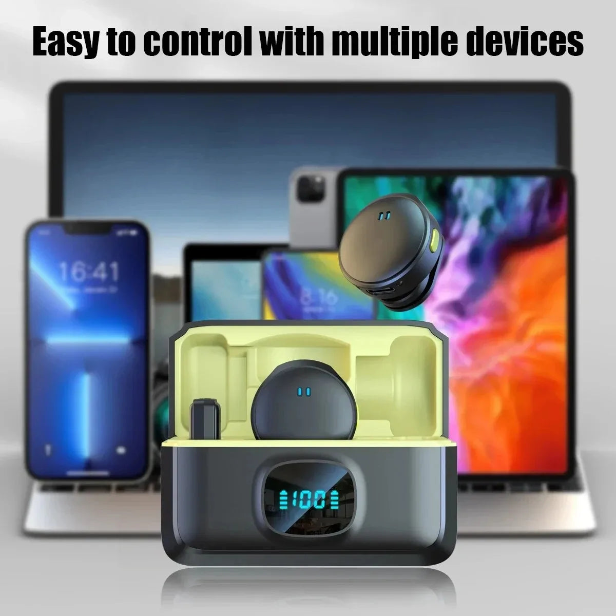 Xiaomi Lavalier Microphone Wireless Microphone Magnetic Suction Microphone With Charging Case For Video Recording Plug and Play