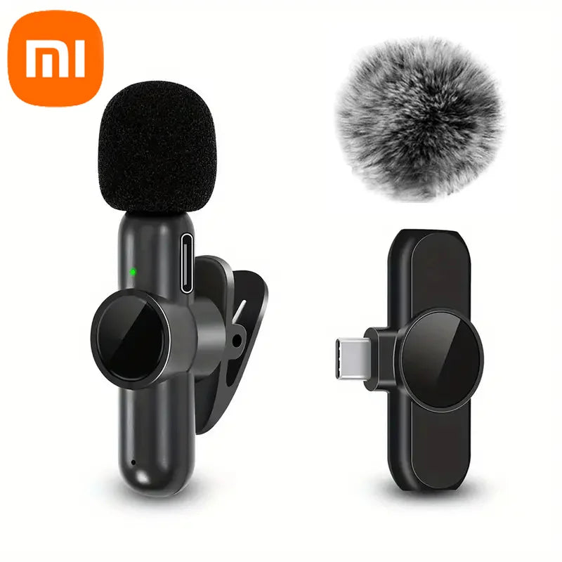 Xiaomi Wireless Lavalier Microphone Mini Portable Smart Noise Reduction Video Recording Microphone for iPhone Android Lapel Mic