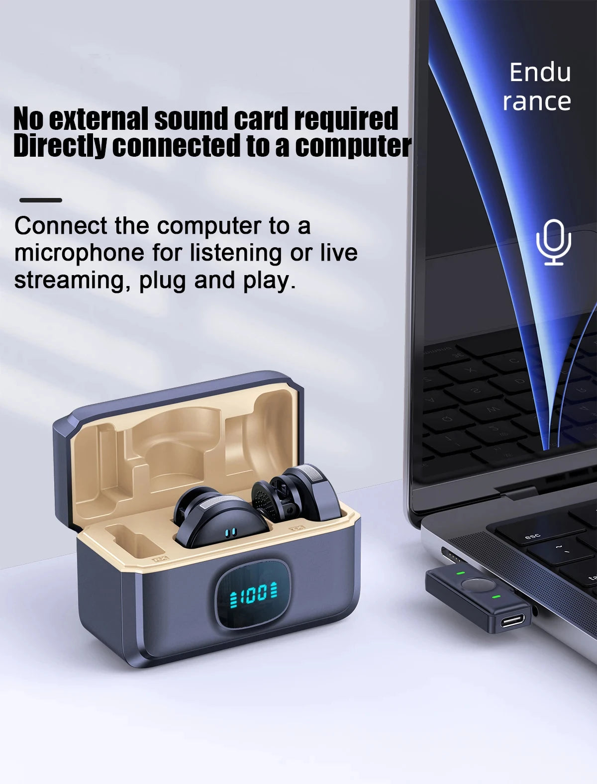 Xiaomi Lavalier Microphone Wireless Microphone Magnetic Suction Microphone With Charging Case For Video Recording Plug and Play