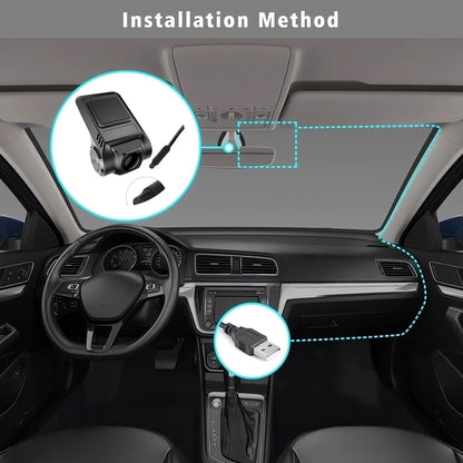 USB Car DVR For Android Media Navigator Dash cam HD Camera Driving Recorder Comes with ADAS Driving Assistance Function