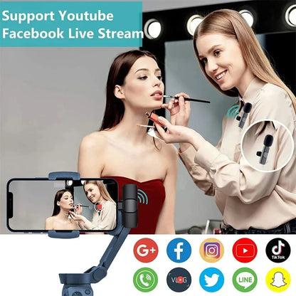 Lavalier Wireless Bluetooth Microphone Portable Audio Video Recording Mini Mic For iPhone Live Broadcast Gaming Phone Type-C