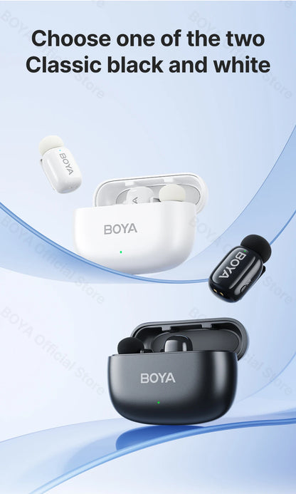 BOYA BOYA Mini Wireless Lavalier Lapel Microphone for iPhone iPad Android Type-C Phone Live Broadcast Audio Video Recording Vlog