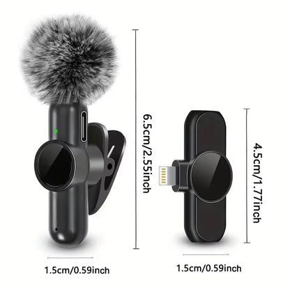Xiaomi Wireless Lavalier Microphone Mini Portable Smart Noise Reduction Video Recording Microphone for iPhone Android Lapel Mic