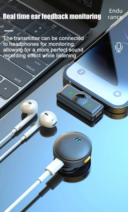 Xiaomi Lavalier Microphone Wireless Microphone Magnetic Suction Microphone With Charging Case For Video Recording Plug and Play