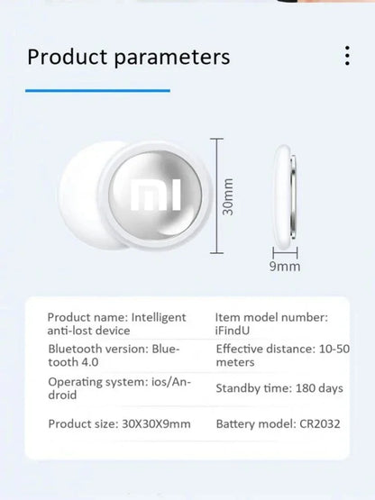 Xiaomi Mini Gps Tracker System FindMy App Air Tag Smart Bluetooth Locator Child Finder Bag Anti-Loss Pet Collar with Tracker NEW